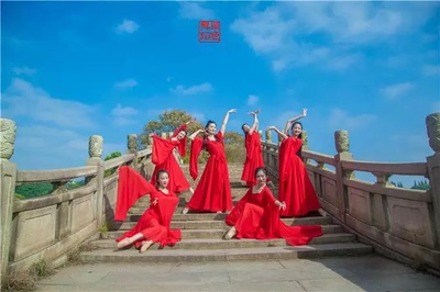 唯美古典舞演出服装大鱼海棠同款舞蹈单色舞蹈花落江南广袖流仙裙