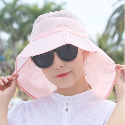 环卫工人日常用品成人干农活电动摩托车防晒帽 女夏季 遮脸骑手