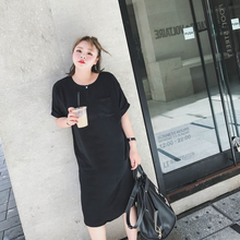 胖mm2018新款 连衣裙藏肉 夏装 胖人裙子女夏加肥加大码 300斤大码