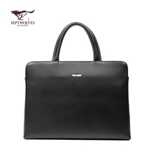 牛皮革横款 七匹狼 WA120075 公文包