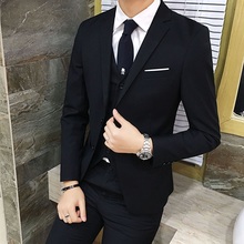 上衣服 特价 马甲长裤 小西装 子男青年便宜韩版 年轻人休修身 西服套装