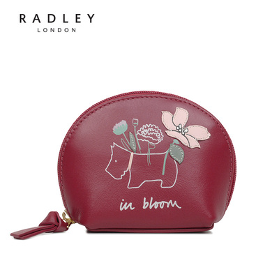 Radley英国小狗包少女贝壳硬币包拉链真皮迷你可爱零钱包13834