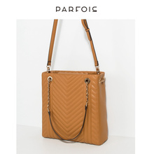 parfois2018秋冬新款 女士时尚菱纹商务单肩包简约斜挎包159518