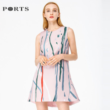 Ports/宝姿女装2018秋季新品无袖修身连衣裙ALA9D029BPP017图片
