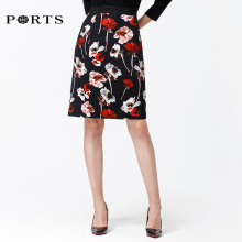 PORTS宝姿秋装女2018新款时尚印花半身裙女秋 包臀ALA9S001DPQ002图片