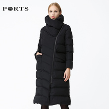 Ports/宝姿2018秋冬新品女直筒白鸭绒中长款羽绒服ALA9U011GZN007图片