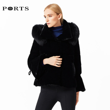 Ports/宝姿秋冬新款女装短款白鸭绒保暖羽绒服ALV9U011DZP038图片