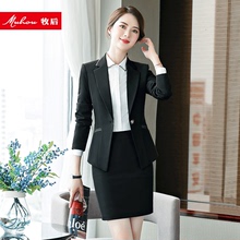 职业女装韩版时尚小西装工作服套装学生面试正装ol气质工作服秋装图片