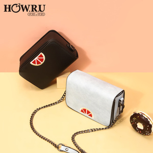 西瓜图案百搭链条小方包