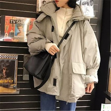 棉服外套韩版冬季女装反季加厚短款棉袄宽松bf学生大毛领棉衣冬装图片