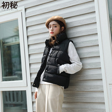 初秘马甲女秋冬常规款女羽绒棉马夹韩版冬季加厚修身女装背心外套图片