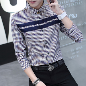 男士长袖衬衫衬衣