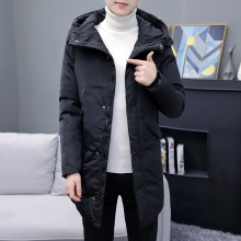 棉袄外套 加厚羽绒棉服帅气男装 棉衣2018冬季新款 潮中长款 韩版 男士