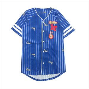 微瑕元旦兔八哥棒球开衫，欧美男女情侣款短袖T恤纯棉