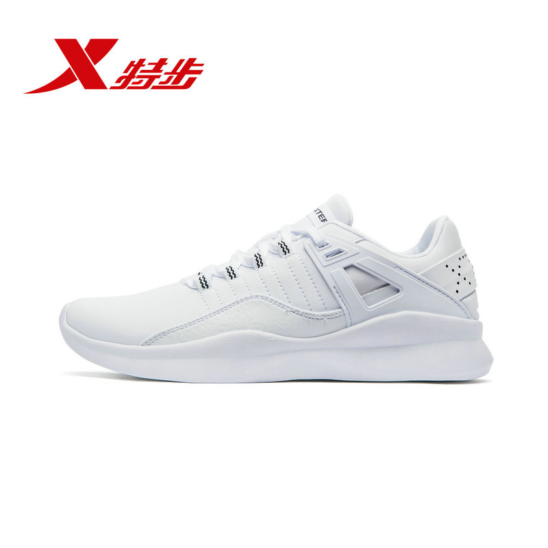 Special Women's Shoes Pure White Leather Panel Shoes Casual Shoes Adult Sports Shoes Anti slip and Wear Resistant Lacing up Youth Black Autumn
