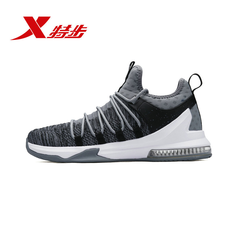 Special Step Authentic Spring/Summer New Durable and Anti slip Grey Black Men's Basketball Shoe Breathable and Cushioned High Top Combat Boot