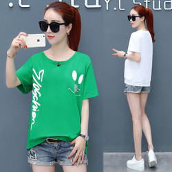 夏装2018新款宽松初中高中学生短袖T恤少女上衣夏天女生丅恤女装