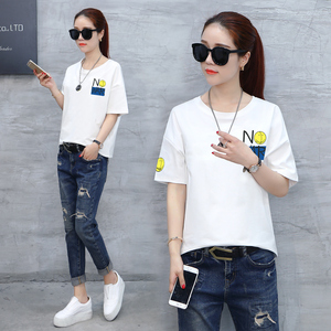 2018新款夏装体恤初中高中学生半袖丅恤女装少女短袖T恤女生上衣