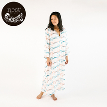 Designs孕妇睡裙夏季月子服纱布薄款 产后家居服可外穿 Nest