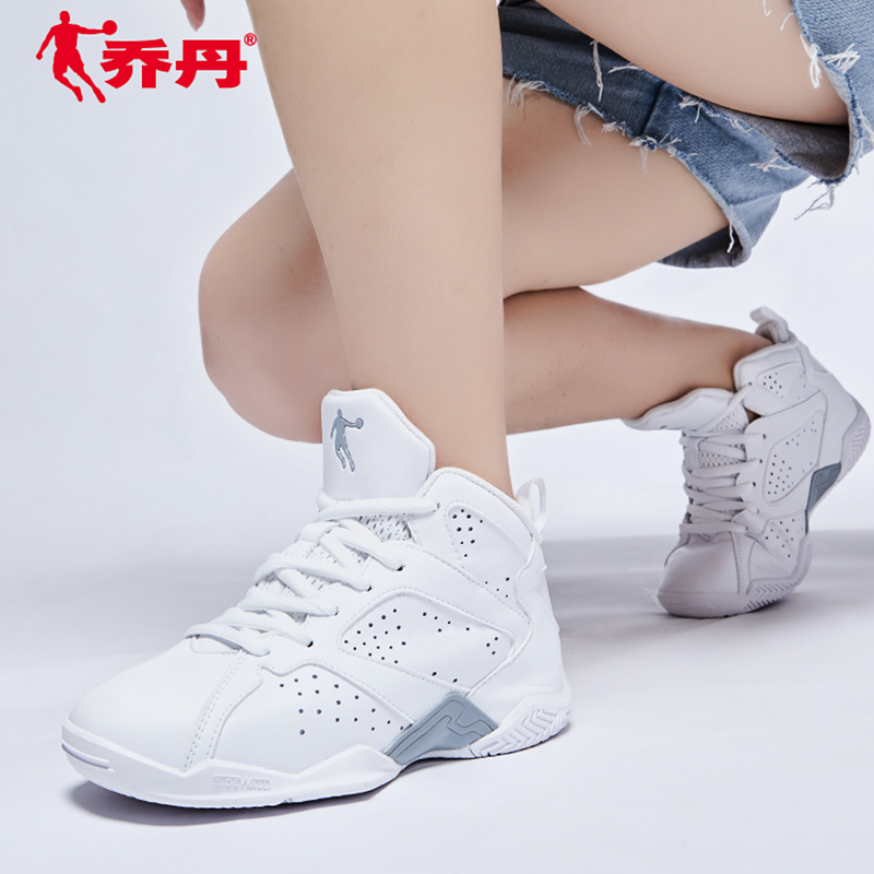 Jordan Basketball Shoes Female High Top 2019 Autumn White Genuine Student Women's Practical Durable Football Shoes Sports Shoes Female