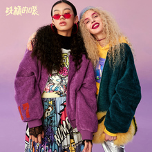 妖精的口袋Y加厚外套女棉衣韩版冬装2018新款冬天短款宽松棉服女R图片
