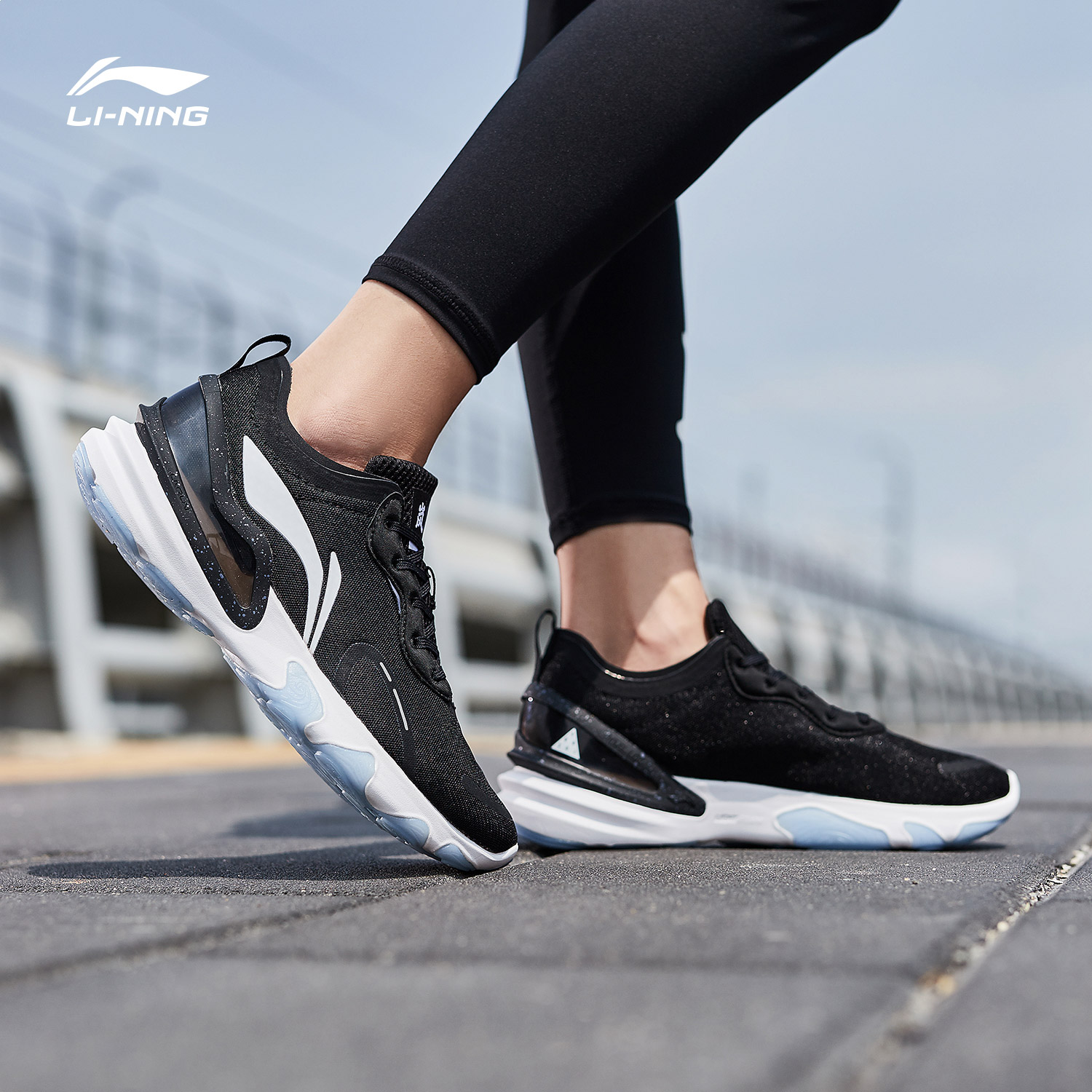 Li Ning Running Shoe Women's Shoe 2019 New Lan PLUS Support Breathable Low Top Sports Shoe ARHP204