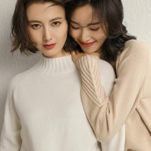 2018早秋女装新款慵懒风毛衣女韩版高领宽松冬季套头学生外穿针织图片