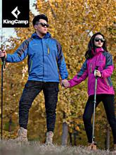 kingcamp冲锋衣男女潮牌登山服防水防风抓绒外套户外冲锋衣三合一