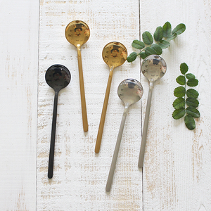 创意不锈钢甜品勺奶茶酸奶勺咖啡器具