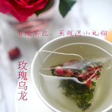 金边玫瑰乌龙茶玫瑰花茶花冠铁观音清醇香铁观音三角袋泡茶包无糖