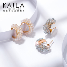 Kaila蔷薇梦境耳环 百搭潮人秋冬新款 女气质韩国个性 超仙网红2018