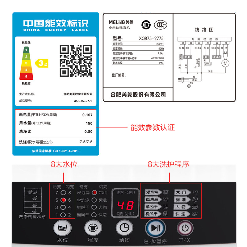 ����7.5���ﲨ��ȫ�Զ�ϴ�»�xqb752775