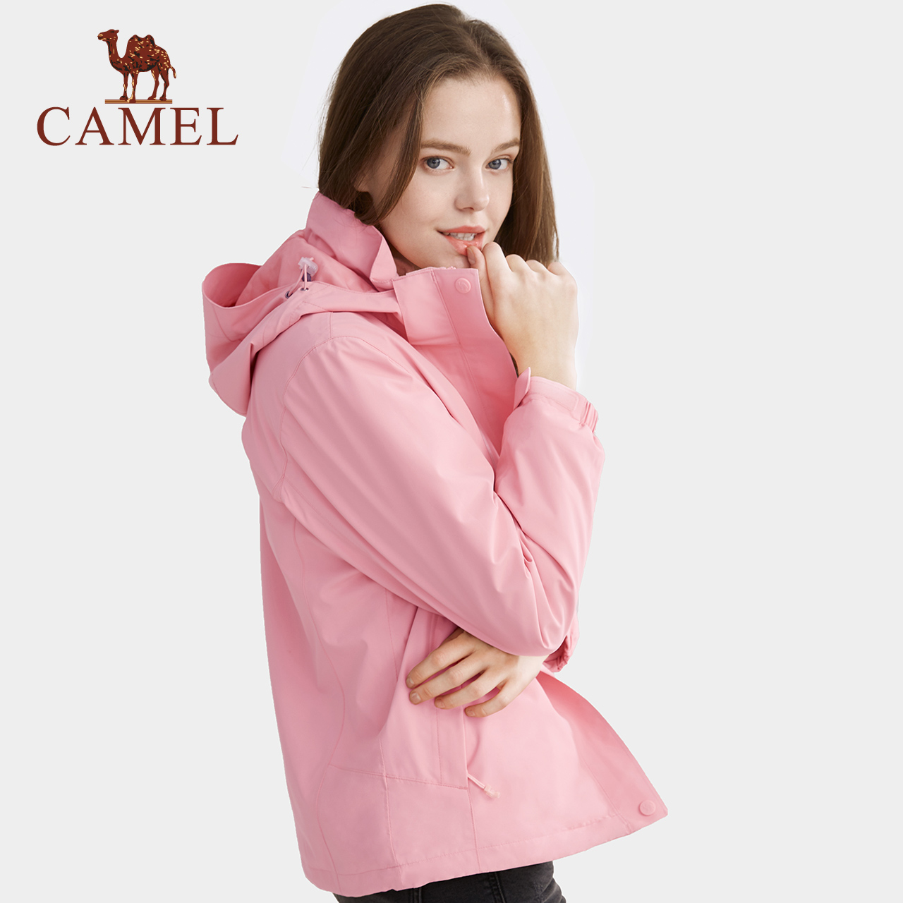 Camel Outdoor Charge Coat Men's and Women's Fashion Brand 2019 Spring and Autumn Outerwear 3-in-1 Detachable Plush Thickened Mountaineering Suit