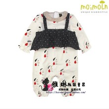 打折款韩国童装代购moimoln小云朵秋女宝可爱连身衣两件套韩版潮