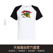 KENZO/高田贤三2018秋冬新款女士多色老虎印花时尚潮街头短袖T恤图片