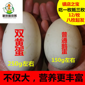 250g 农家处子新鲜双黄鹅蛋孕妇大鹅蛋散养土鹅双黄蛋一枚