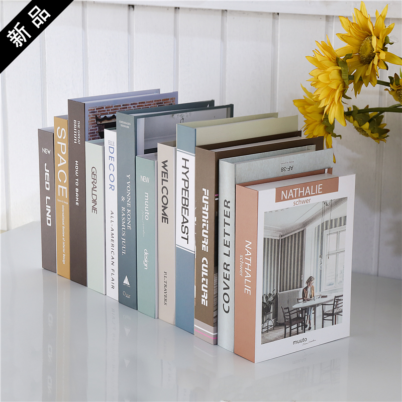 Fake Books Decorations Home Furnishings Nordic Style Simple