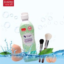 日本DAISO大创小绿瓶 粉扑用清洁剂200ml化妆棉海绵工具清洗剂