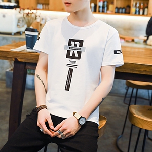 短袖t恤男休闲运动打底衫A21P花KM公子男装森馬官方旗舰店铺官网