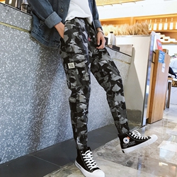 秋冬季男士迷彩休闲裤时尚A21P花KM公子男装森馬官方旗舰店铺官网