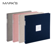 日本marks Photo系列Binder Album大型活页DIY家庭相册 5寸7寸照片 四色活页夹 横竖两用活页四种替芯套装