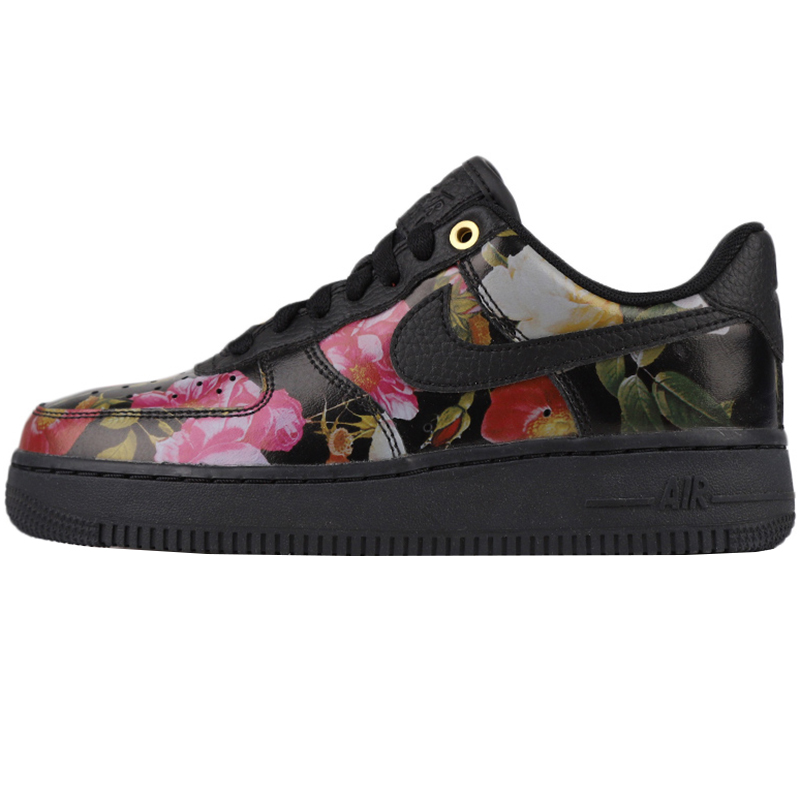 Nike Nike Women's Shoes Autumn and Winter New Air Force One Flower Sports Casual Shoes Board Shoes AO1017-002