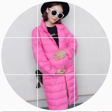秋装 薄款 棉服宽松外套秋冬 上衣轻薄孕妇羽绒服女中长款 韩版 孕妇装