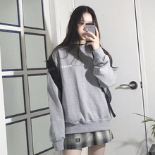 卫衣2018新款女长袖韩版宽松加绒加厚慵懒风情侣装ins超火的外套