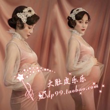 624出租大肚皮乐乐孕照拍照复古影楼拍孕照大肚照摄影写真衣服装