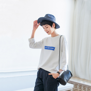 云上生活简约百搭印花春款上衣