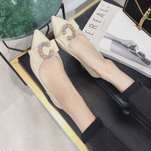 羊驼纹气质C水钻单鞋 2019春季新款 5Gshop女鞋