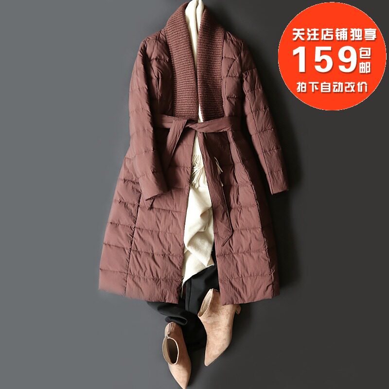 腰长款羽绒服