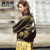 波司登迪士尼系列米奇时尚贴标休闲宽松羽绒服女款冬装B70132108D图片