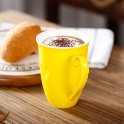 协龙腾彩色马克杯 挂耳咖啡杯心形杯美式杯摩卡杯拿铁杯办公水杯